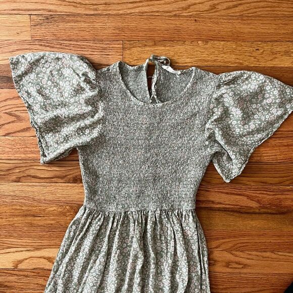 Floral Maxi Dress with Puff Sleeves - Picture 3 of 8